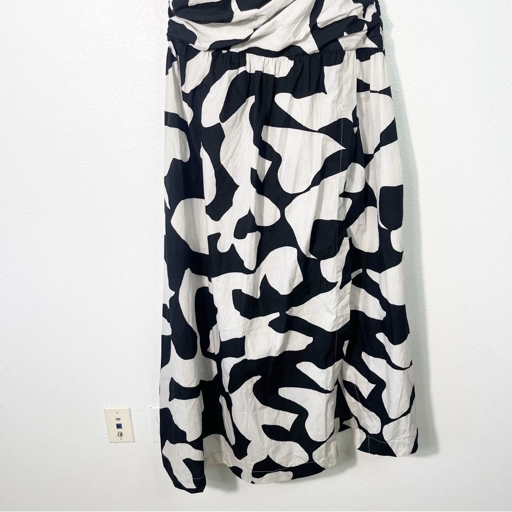 Abercrombie & Fitch Fiore One-Shoulder Maxi Dress High Slit Side Cutout XL NEW - Picture 5 of 10